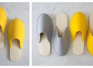 Spa Slippers Free Sewing Pattern