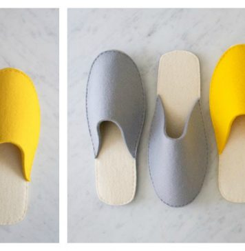 Spa Slippers Free Sewing Pattern