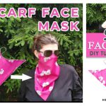 DIY Scarf Face Mask Free Sewing Pattern and Video Tutorial