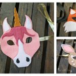 Felt Animal Masks Free Sewing Pattern