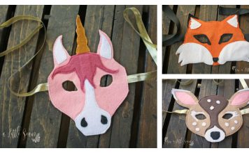 Felt Animal Masks Free Sewing Pattern