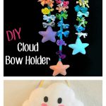 Felt Cloud Bow Holder Free Sewing Pattern
