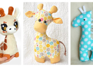 Giraffe Soft Toy Sewing Patterns