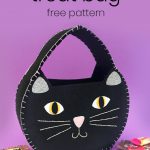 Halloween Cat Treat Bag Free Sewing Pattern