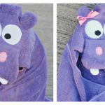 Hippo Hooded Towel Free Sewing Pattern