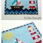 Nautical Mug Rug Free Sewing Pattern