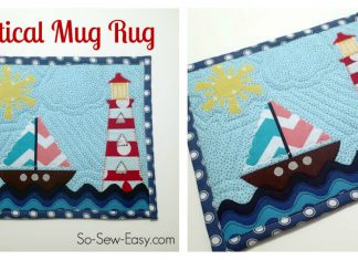 Nautical Mug Rug Free Sewing Pattern