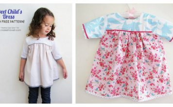 Sweet Child's Dress Free Sewing Pattern