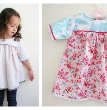 Sweet Child's Dress Free Sewing Pattern