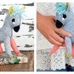 Stuffed Donkey Plush Free Sewing Pattern