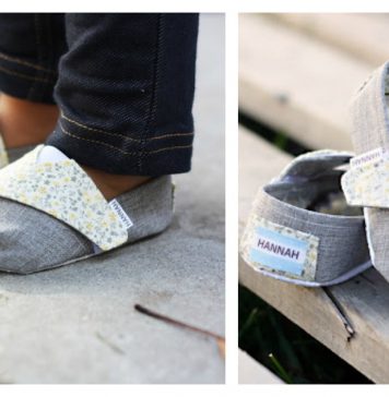 Toms Inspired Baby Shoes Free Sewing Pattern