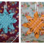 Woven Fabric Star Ornament Free Sewing Pattern and Video Tutorial