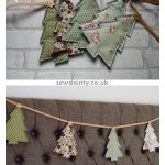 Christmas Tree Bunting Garland Free Sewing Pattern