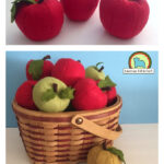 Felt Apple Free Sewing Pattern