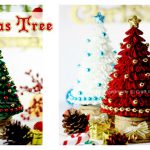 Kanzashi Christmas Tree Free Sewing Pattern
