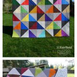 Modern Half-Square-Triangles Quilt Free Sewing Pattern