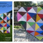 Modern Half-Square-Triangles Quilt Free Sewing Pattern