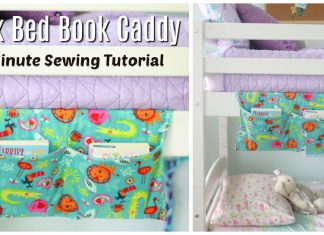 Bunk Bed Book Caddy Free Sewing Pattern and Video Tutorial