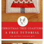 Christmas Tree Coasters Free Sewing Pattern