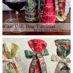 Christmas Wine Bag Free Sewing Pattern