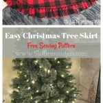 Easy Fleece Christmas Tree Skirt Free Sewing Pattern