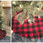 Easy Fleece Christmas Tree Skirt Free Sewing Pattern