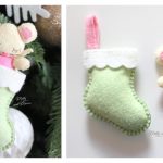Felt Christmas Mouse Free Sewing Pattern