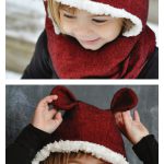 Flannel Hooded Scarf Sewing Pattern