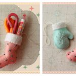 Mini Mitten and Stocking Ornaments Free Sewing Pattern