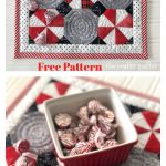 Peppermint Snowball Candy Mat Free Sewing Pattern