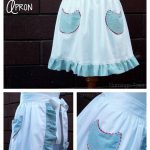Simple Retro Christmas Apron Free Sewing Pattern