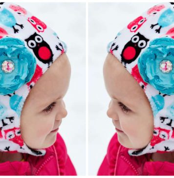 Baby Hat with Chin Strap Free Sewing Pattern