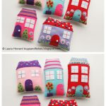 Cute Felt Houses Free Sewing Pattern