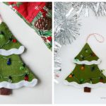 Felt Christmas Tree Ornament Free Sewing Pattern