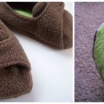 Fleece Toddler Slippers Free Sewing Pattern