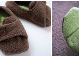 Fleece Toddler Slippers Free Sewing Pattern