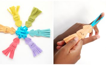 Flying Felt Squid Flingers Free Sewing Pattern