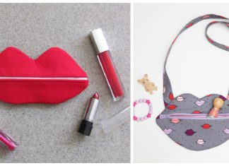 Lip Bag Free Sewing Pattern