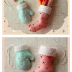 Mini Mitten and Stocking Ornaments Free Sewing Pattern