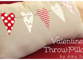 Valentine Throw Pillow Free Sewing Pattern