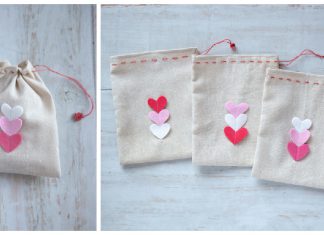 Valentine’s Day Goody Bag Free Sewing Pattern