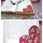 Fabric Heart Bookmark Free Sewing Pattern