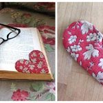 Fabric Heart Bookmark Free Sewing Pattern