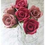 Felt Rose Stems Free Sewing Pattern
