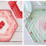 Hexie Heart Placemat Sewing Pattern