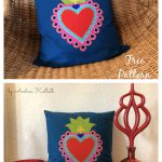 Mexican Sacred Heart Cushion Free Sewing Pattern