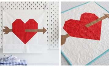 Lovestruck Heart Block Free Sewing Pattern