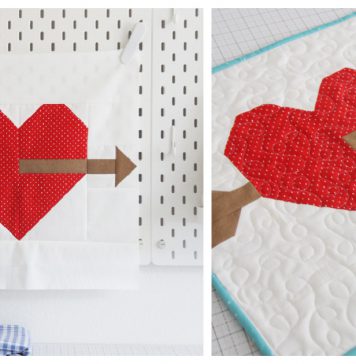 Lovestruck Heart Block Free Sewing Pattern
