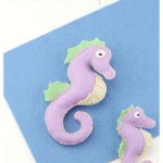 Felt Seahorse Free Sewing Pattern