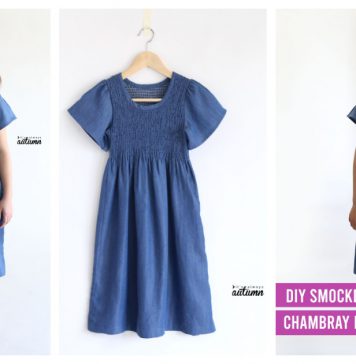 How to Make a Smocked Chambray Dress